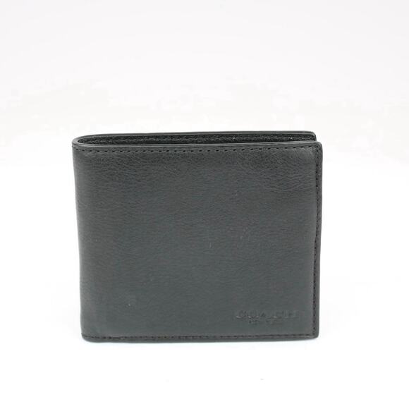 Coach Men’s Black Leather Wallet - Picture 2 of 8